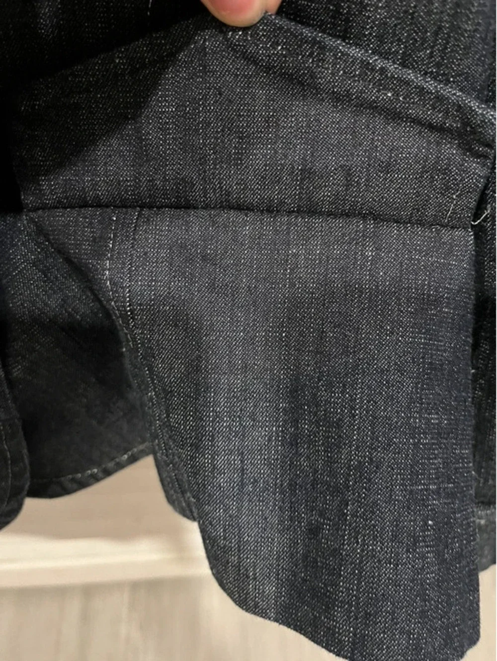 Courtenay denim suit coat dark blue jean size 10 girl